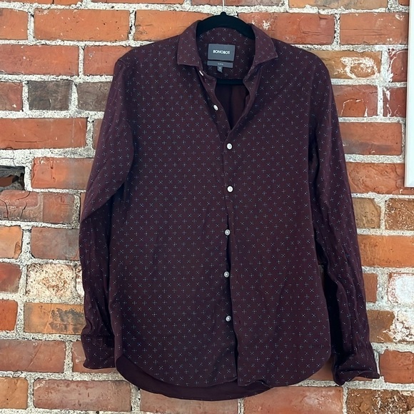 Bonobos Slim Fit 100% Cotton Casual Button-Down Shirt, size S - Picture 1 of 4